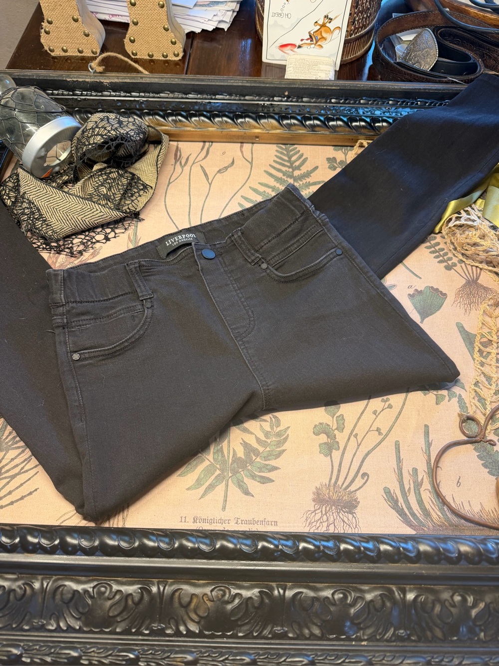 Liverpool Black Skinny Jeans Size 4/27